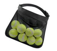 Tennis Ball Holder - Pickleball Waist Pouch, Adjustable Polyester Mesh Training Pocket | Wear Resistant Storage Bag, Lightweight Baseball Travel Bag, Alert Pong,