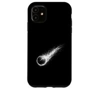 Tennis ball in black and white comet trail Case for iPhone 11