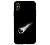 Tennis ball in black and white comet trail Case for iPhone X/XS