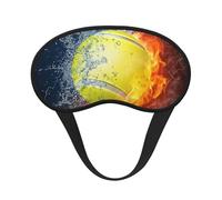 Tennis Ball in Fire and Water, Full Eye Covers Light Blocking Eye Masks Blackout Sleep Eye Muffs
