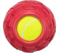 Tennis ball in natural rubber tire for dogs Trixie