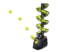 Tennis Ball Launcher - Holds 30 Balls, 4 Adjustable Levels, 2 Power Supply Methods - Tennis Ball Machine for Training