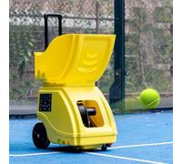 Tennis Ball Launcher Machine, Automatic Remote-Controlled Ball Serve, 1.8-9s Serve Frequency, Holds 150 Tennis Balls, Ideal for Beginner Tennis Training