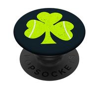 Tennis Ball - Leprechaun Hat St Patrick’s Day Shamrock PopSockets Adhesive PopGrip