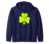 Tennis Ball - Leprechaun Hat St Patrick’s Day Shamrock Zip Hoodie