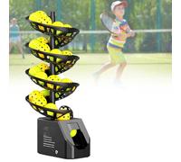 Tennis Ball Machine with Remote Control - 33/28 Balls, 11-30 BPM, Tripod & Rechargeable Launcher for Practice and Training