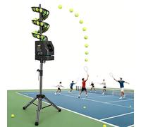 Tennis Ball Machine with Remote Control - Adjustable Speed, Height, Frequency, Oscillation, 33-Ball Capacity for Effective Drills and Practice