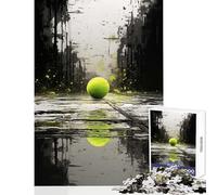 Tennis Ball Reflection 1000 Pieces Puzzles for Adults Great Gifts for Games Hand Speed Race Home Decoration Toys for And from 14 Years And over (50x75cm)