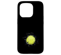 Tennis Ball Smash Through Wall Player Fan Sport Case for iPhone 15 Pro