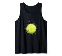 Tennis Ball Smash Through Wall Player Fan Sport Tank Top