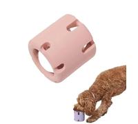 Tennis Ball Tumbling Dog Teething Ball,Tennis Tumble Puzzle Toy,Training Puppy Ball Pet Dog Toys,Rubber Interactive Rubber Dog Toy,Interactive Ball Puppy Drop Toy Rubber (Pink)
