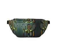 Tennis balls and rackets Versatile Running Waist Pack Lightweight Breathable and Adjustable for Travel Cycling and Everyday Use
