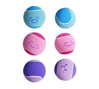 Tennis Balls For Dogs, 6Pcs Pet Playing Balls, Come With 2 Size, Playful Easy Catching Dog Ball, Pets Interactive Toys, For Home Apartment Garden Backyard Exercise Indoor Outdoor