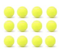 Tennis Balls Pack of 12 - Light Use Practice Balls for Casual Play, Tennis Training, Outdoor Summer Games, Dog Fetch Toy, Coaching Practice for Adults & Children