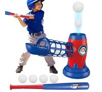 Tennis Baseball Pitching Machine - Sports Thrower Toy, Batting Practice Set | Easy-Setup Launcher with Balls, Kid-Friendly Design for Outdoor Play, Motor Skills Development, and Home Garden Training
