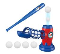 Tennis Baseball Pitching Toy - Ball Launching Machine with Game Set, Automatic Sports Thrower | Kids Play Gear for 3-8 Years, Backyard Activity Equipment, Toddler Practice Fun, Athletic Training