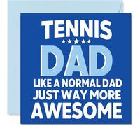 Tennis Birthday Card for Dad - Awesome Dad Sports - Happy Birthday Card for Men, 145mm Male Greeting Cards