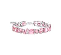 Tennis Bracelet with 20 Zirconia Stones - female - THOMAS SABO - Bracelets - Pink - ONE SIZE - Accessories ONE SIZE