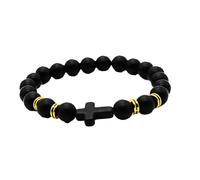 Tennis BraceletNatural Stretch Red Turquoise Bracelet for Unisex, Handmade Elastic Crystal Gemstone Bracelet Yoga Stress for Men Women