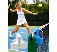 Tennis Camera Mount, Dual Perspective Capture Every Match Moment Effortlessly Tennis Net Camera Mount Snaps onto the Net Post, Net Mount Phone Holder for You Review, Adjust, Level up Skill (White)