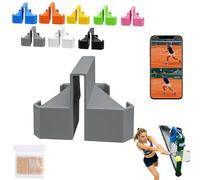 Tennis Camera Mount,Dual Perspective Tennis Camera Holder,Tennis Net Camera Mounts For Match Analysis Recording Training Coaching,Clip-On Shot Mounts,Phone Holder With Strong Clip (Grey)