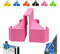 Tennis Camera Mount, Net-Mounted Phone & Action Camera Holder for Net Fence, Protable No-Installation Stable Shot Mount, Ball Game Shooting Stand for Match Recording, Training Analysis(Pink)