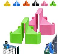 Tennis Camera Mount, Net-Mounted Phone & Action Camera Holder for Net Fence, Protable No-Installation Stable Shot Mount, Ball Game Shooting Stand for Match Recording, Training Analysis(Green+Pink)