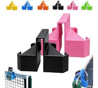 Tennis Camera Mount, Net-Mounted Phone & Action Camera Holder for Net Fence, Protable No-Installation Stable Shot Mount, Ball Game Shooting Stand for Match Recording, Training Analysis(Black+Pink)