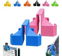 Tennis Camera Mount, Net-Mounted Phone & Action Camera Holder for Net Fence, Protable No-Installation Stable Shot Mount, Ball Game Shooting Stand for Match Recording, Training Analysis(Blue+Pink)