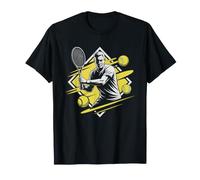 Tennis Coach Retro Pop Art Bold Illustration Sport Coaching T-Shirt