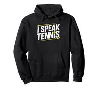 Tennis Coach Speak Coaching Language Sport Fluent Identity Pullover Hoodie