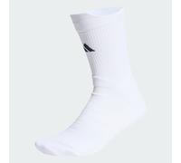 adidas Unisex Tennis Crew Socks Cushioned 1 Pair Pack, white/black, 8.5-10