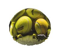 Tennis diagram Print Shower Cap - Reusable, Double Layer, Breathable, Quick-Dry, Perfect for Home, Spa, Hotel, and Travel