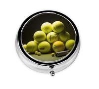 Tennis Diagram This Small, Round, Three-Compartment Travel Pill Box is Perfect for Storing Daily medications, Vitamins, and on-The-go.