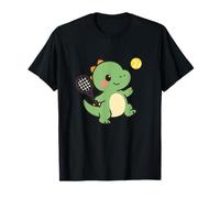 Tennis Dino Serve. Cute Kawaii Dino, Sport T-Shirt