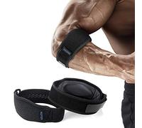 Tennis Elbow Support, 2 Pack Elbow Support Brace for Men & Women,Golfers Elbow Support Strap with EVA Compression Pad for Gym, Weightlifting by AGPTEK (Grey)