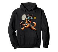 Tennis German Shepherd Dog RER Sunglasses Rally Pullover Hoodie