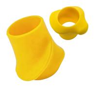 Tennis Grip Corrector - Ergonomic Training Tool for Precision | Soft Silicone Material, Non Slip Finger Positioning, Muscle Memory Aid, Racquet Attachment, Professional Blue