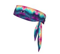 Tennis Headband with Cool Music Sound Waves Print for Men, Tennis Headband for Women, Sweat Band for Workout