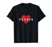 Tennis Heart Graphic Value Graphic T-Shirt, Men, Black, XL