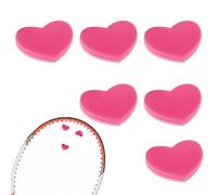 Tennis , Heart-Shaped Line Damper for Vibration Control of Rackets, Portable Tennis Vibration Damper, Tennis Accessory for Players, Reduces and Improves