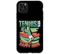 Tennis Is My Happy Hour Tennis Player Tennis Training Case for iPhone 11 Pro Max