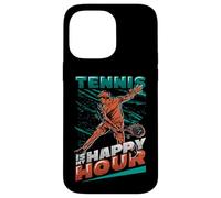 Tennis Is My Happy Hour Tennis Player Tennis Training Case for iPhone 14 Pro Max