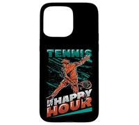 Tennis Is My Happy Hour Tennis Player Tennis Training Case for iPhone 15 Pro Max