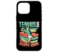 Tennis Is My Happy Hour Tennis Player Tennis Training Case for iPhone 16 Pro Max
