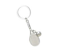 Tennis Keychain, Tennis Racket Ball Keychain, Sport Split Keychains, Cute Exquisite Lightweight Keychain For Woman Men
