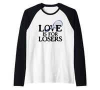 Tennis Love Joke for Losers, Tennis Player Funny Joke Raglan Baseball Tee