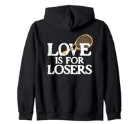 Tennis Love Joke For Losers, Tennis Player Funny Tennis Pun Zip Hoodie
