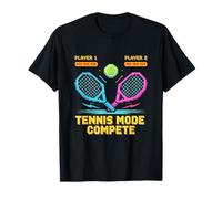 TENNIS MODE: Compete Pixel Art Gamer Sports Tee men women T-Shirt