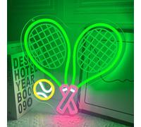 Tennis Neon Sign for Wall Decor Dimmable UV-Printed Ball Led Light Sign